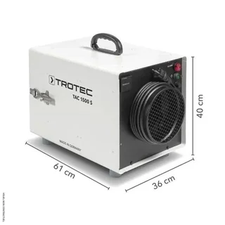Purificateur d'air mobile TAC 1500 S Trotec - chantier monophasé