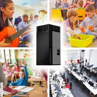 Purificateur d'air TROTEC TAC V+ TOWER basalte noir HEPA H14