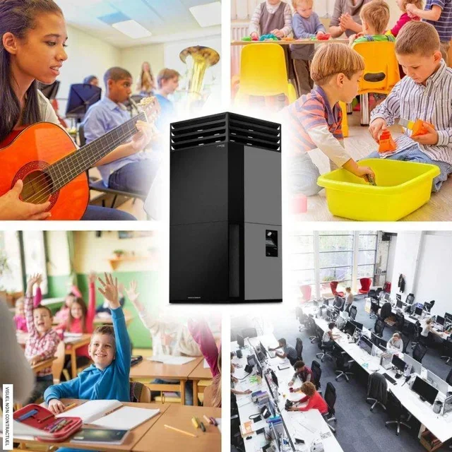 Purificateur d'air TROTEC TAC V+ TOWER basalte noir HEPA H14