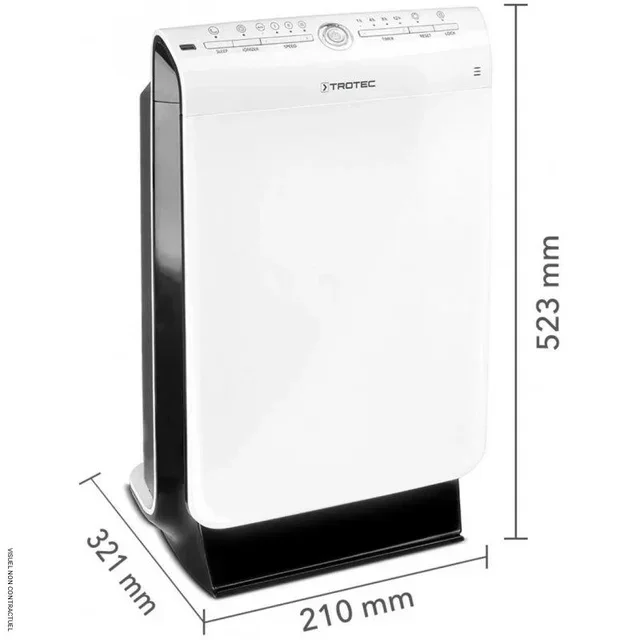 Purificateur d'air TROTEC AirgoClean 100 E HEPA filtration 3 étapes capteur qualité air
