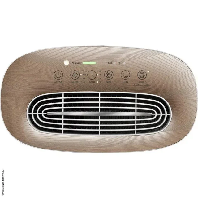 Purificateur air HEPA AirgoClean 110 E TROTEC design blanc doré 25m²