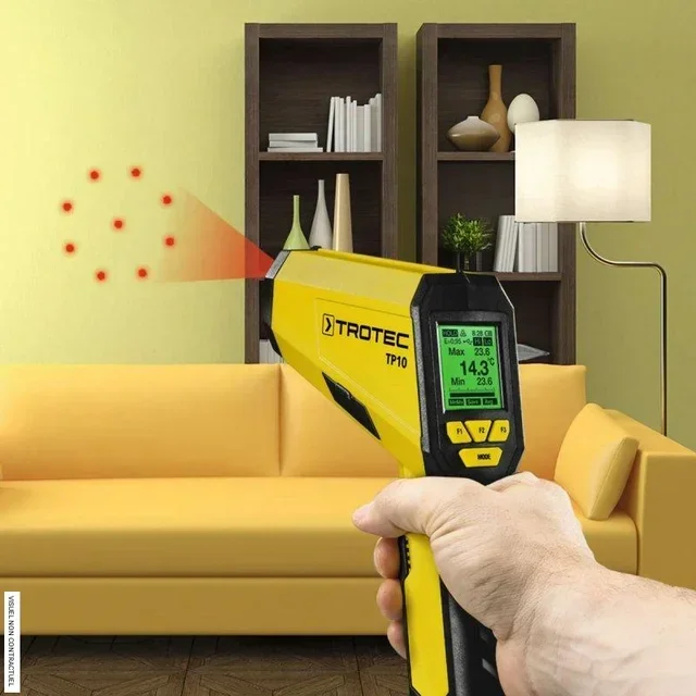 Pirómetro Láser TP10 TROTEC -50/+1850°C 75:1 Profesional Termómetro Infrarrojo