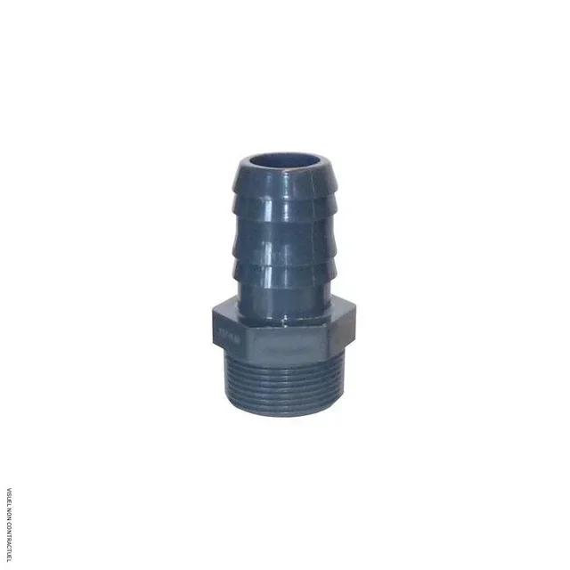 Raccord fileté cannelé PVC/PP tuyau souple DN 50 CEMO