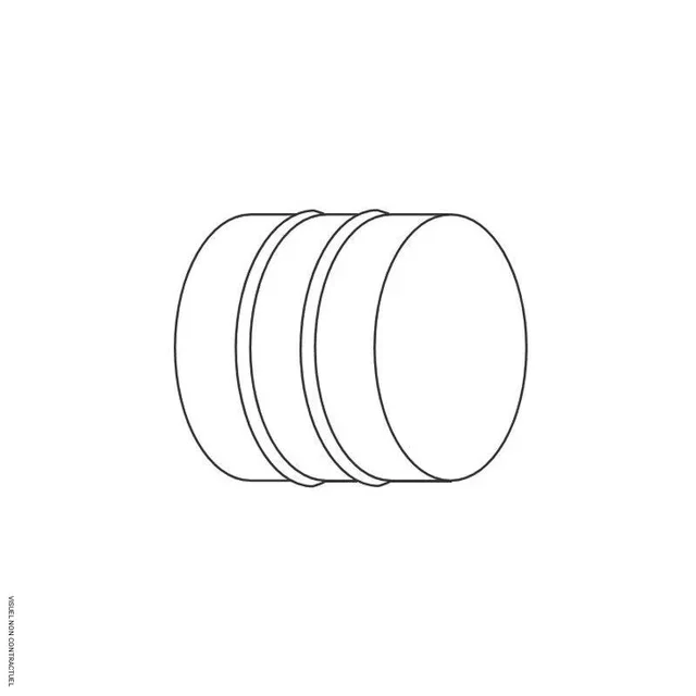 Manchon raccord Ø600mm acier galvanisé gaines flexibles ventilation