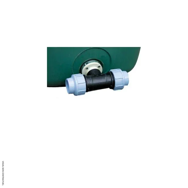 Raccord T 2" compression + bride CEMO - raccordement étanche industriel