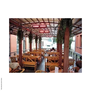 Stufa elettrica radiante doppia VARMA 400/2-40X5FM 4000W IPX5 interno esterno