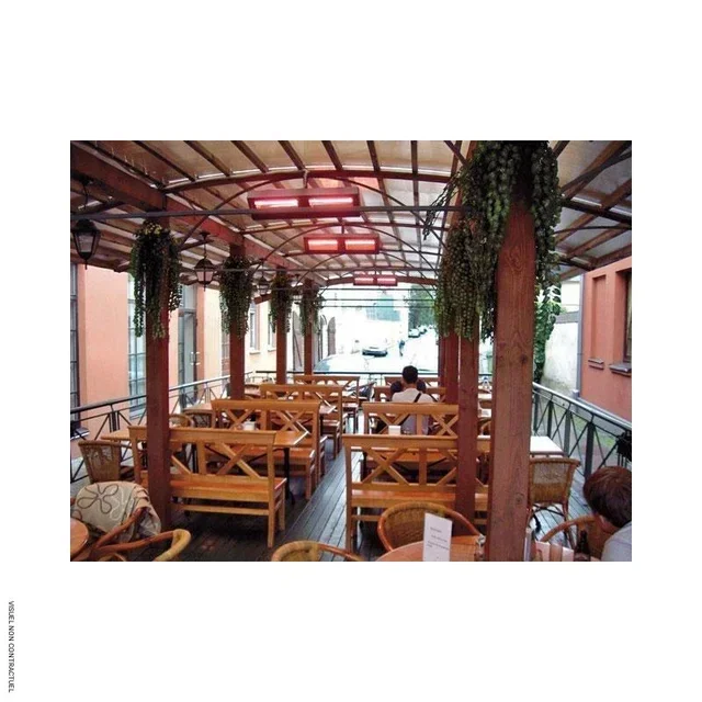 Stufa elettrica radiante doppia VARMA 400/2-40X5FM 4000W IPX5 interno esterno