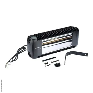 Aquecedor Elétrico Infravermelho VARMA 550/20NR 2000W Preto IPX5 Montagem na Parede com Controle Remoto