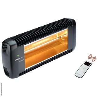 Aquecedor Elétrico Infravermelho VARMA 550/20NR 2000W Preto IPX5 Montagem na Parede com Controle Remoto