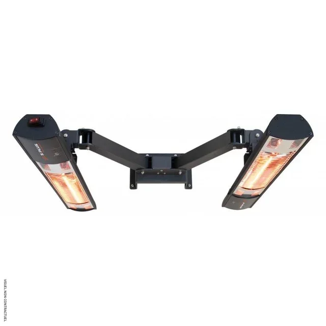 Radiant électrique mural REH 3000 F 3000W tête orientable chauffage infrarouge intérieur extérieur