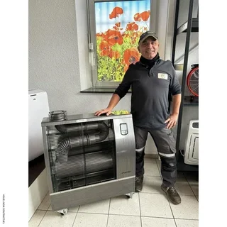 Radiador de gasoil sin olor DHOE-90 90m² VELTRON - Calefacción industrial infrarroja silenciosa 32dB