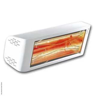 HELIOSA 44 Stufa Infrarossi Bianco 2000W IPX5 Riscaldatore Esterno Terrazzo - Star Progetti