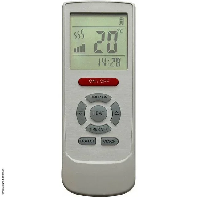 Aquecedor infravermelho sem luz preto de parede 1800W OLO-R1.8 TEDDINGTON Wi-Fi