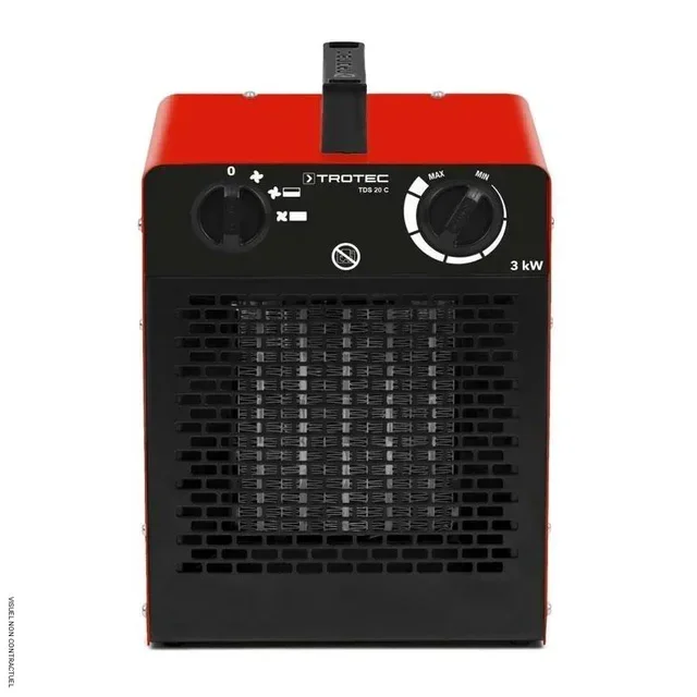 Calefactor Cerámico 3kW Trotec TDS 20 C - Calefacción Profesional Portátil