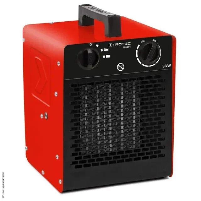 Radiateur soufflant céramique 3kW Trotec TDS 20 C - Chauffage professionnel mobile