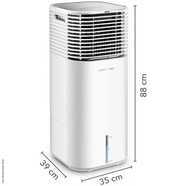 Rafraîchisseur d'air 4-en-1 PAE 49 TROTEC - 20L 750m³/h blanc noir