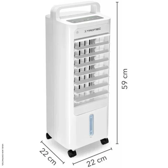 Rafraîchisseur d'air 3-en-1 TROTEC PAE 12 - Ventilateur humidificateur évaporatif 3L
