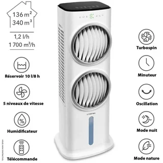 Rafraîchisseur d'air Trotec PAE 45 4-en-1 10L - Refroidissement évaporatif