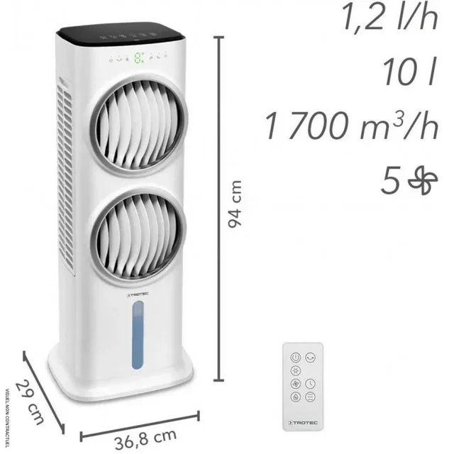 Rafraîchisseur d'air Trotec PAE 45 4-en-1 10L - Refroidissement évaporatif