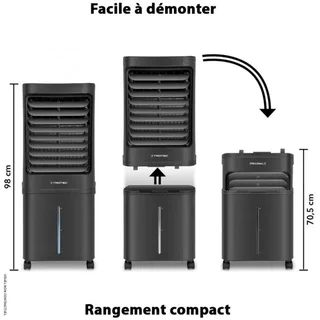 Rafraîchisseur d'air Trotec PAE 60 - 4 en 1 40L noir ou blanc