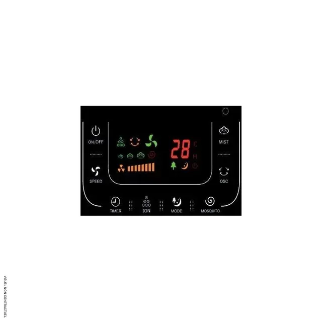 Rafraîchisseur brumisateur 3 en 1 Aqua Breeze Vortice avec ionisation et télécommande