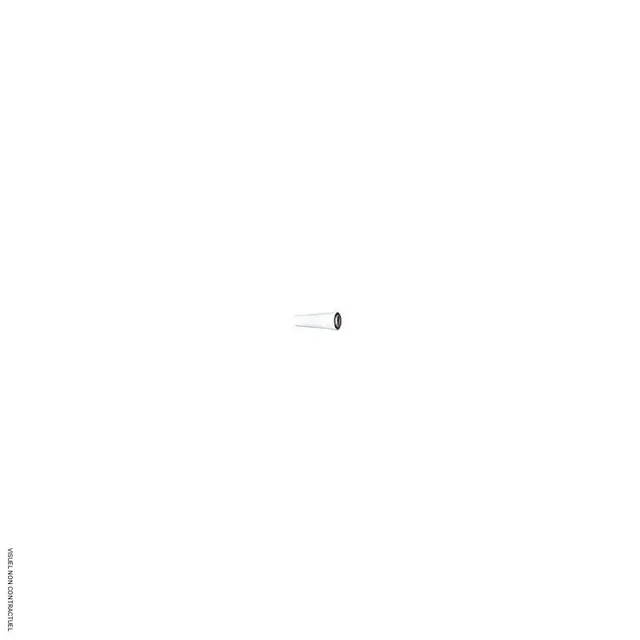 Prolongación de tubo coaxial SEET 0,5m Ø80mm calefactor de aire AH - Adaptador de conducto de evacuación