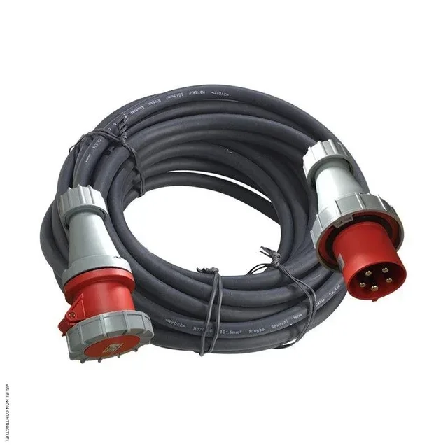 Rallonge électrique 10m 5G16 H07RN-F 400V 63A - HEATCOM