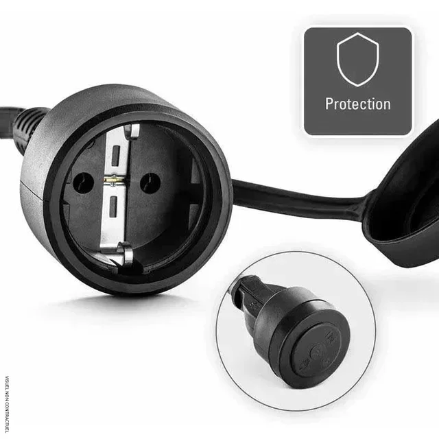 Rallonge électrique 20m H07RN-F 3G2,5 IP44 HEATCOM chantier professionnelle