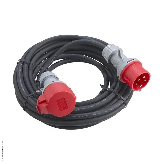 Rallonge électrique 20m H07RN-F 5x6mm² 400V/32A Heatcom professionnelle