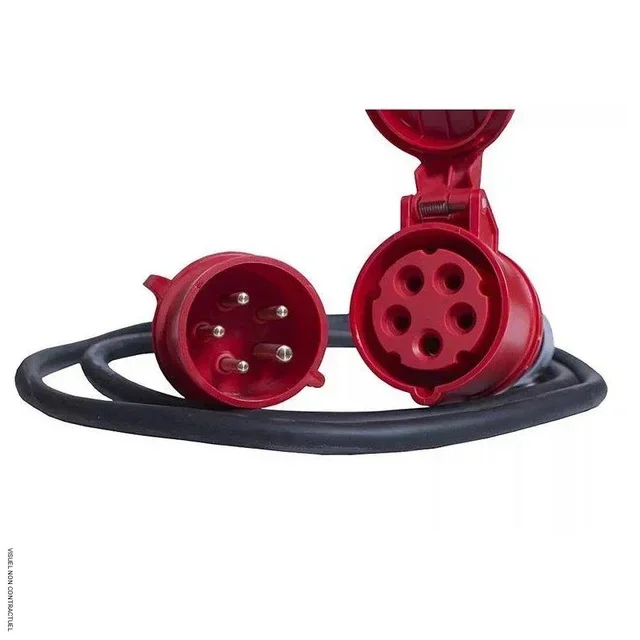 Rallonge électrique triphasée 32A 2m 5x2,5mm² INELCO professionnelle