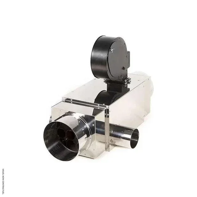 Récupérateur de chaleur 6,5 kW double face pour cheminée 150mm MTM - économiseur fumées