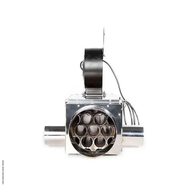 Récupérateur de chaleur 6,5 kW double face pour cheminée 150mm MTM - économiseur fumées