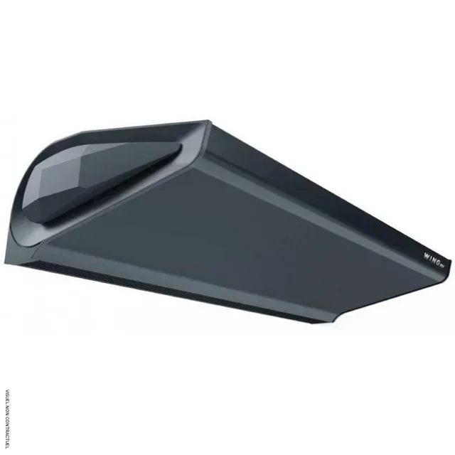 Rideau d'air chaud à eau VTS WING W100 EC Anthracite - Moteur économique