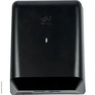 Sèche-mains automatique Eco Dry SMESN Noir Vortice Axelair acier inoxydable HEPA