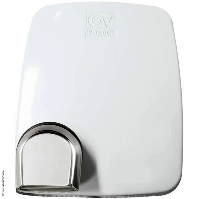 Sèche-mains manuel Metal Dry SMM 2000W Axelair blanc mural professionnel