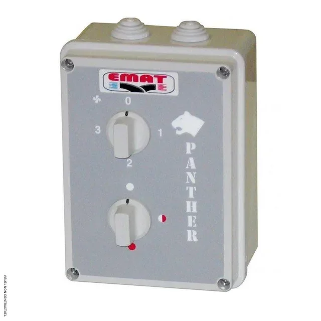 Sélecteur puissance débit E 30 N 4 zones Emat - télécommande chauffage industriel