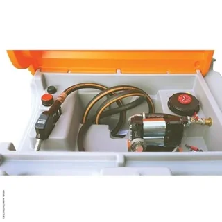 Stazione di rifornimento gasolio 980L ADR CEMO pompa 12V BiPump con coperchio