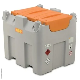 Station ravitaillement gasoil 980L ADR pompe Cematic Duo 24/12V CEMO