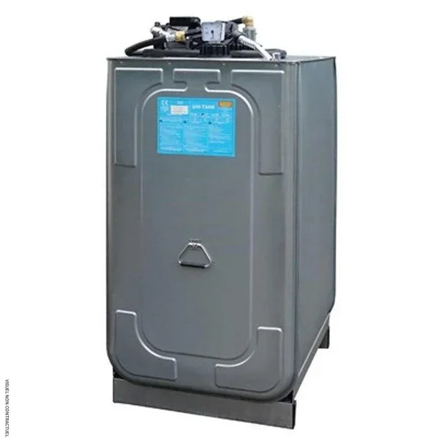 Station UNI PRO 750L CEMO - Stockage gasoil huiles hydrauliques pompe électrique 230V