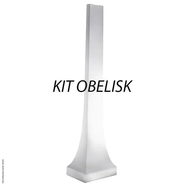 Suporte Luminoso OBELISK Polietileno HELIOSA + Kit OBE2 Star Progetti