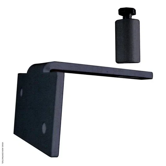 Support mural démontable Star Progetti 5x9x10 cm fer forgé pour chauffage infrarouge