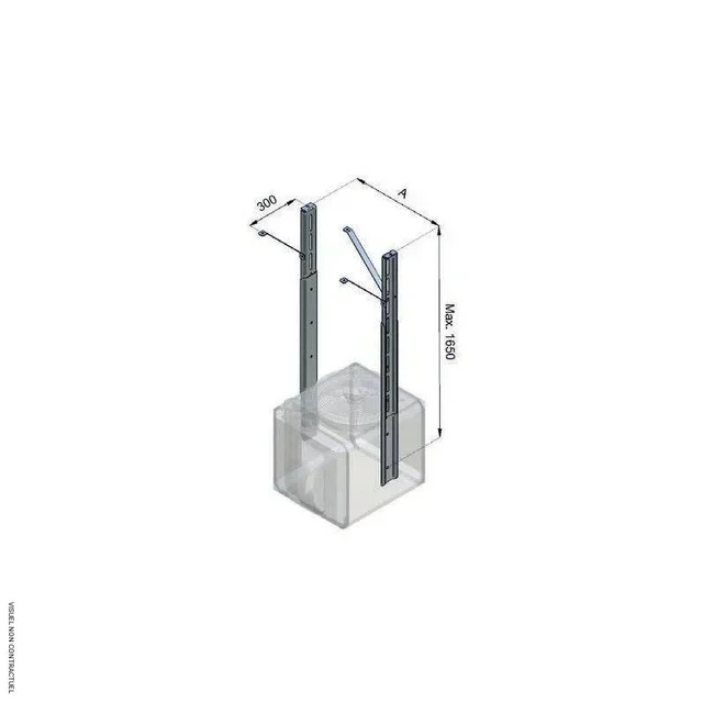 Support suspension verticale aérotherme AGM SPLUS plafond