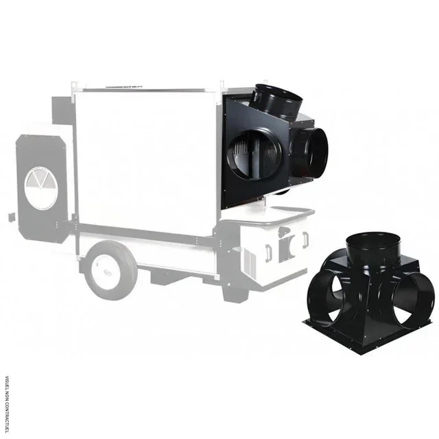 Tête de soufflage 4 voies Ø350mm SPLUS ventilation