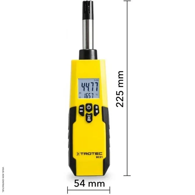 Thermo-hygromètre BC21 Trotec 4-en-1 - Mesure humidité, température, point de rosée