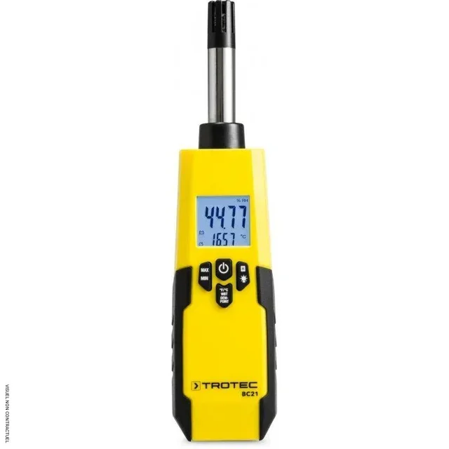 Thermo-hygromètre BC21 Trotec 4-en-1 - Mesure humidité, température, point de rosée