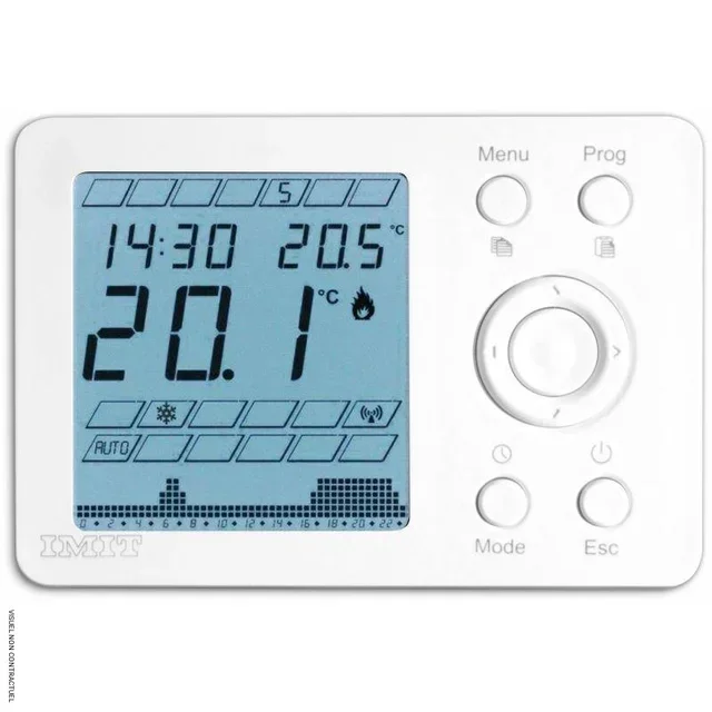 Wöchentlich programmierbares Thermostat Axelair +5/+35°C für Lüftung