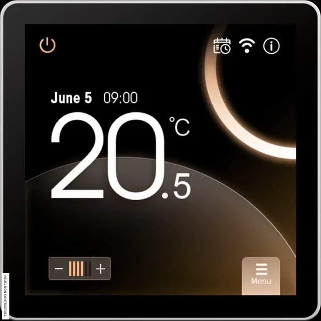 Thermostat programmable HC 110 anthracite Heatcom - régulation chauffage