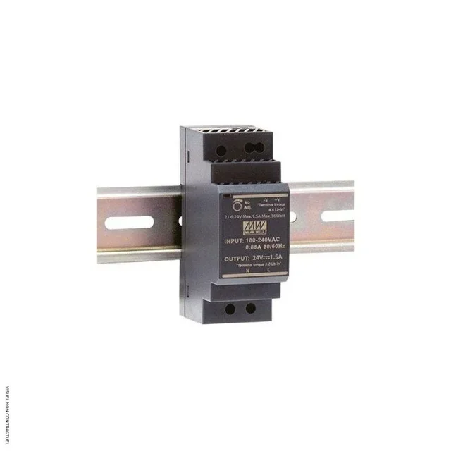 Transformateur 230V AC/24V DC ASTC rail DIN S&P pour capteurs