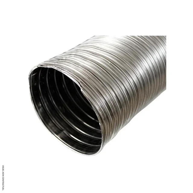 Tuyau droit 1m Ø153mm Inox 304 Fioul Gaz SOVELOR