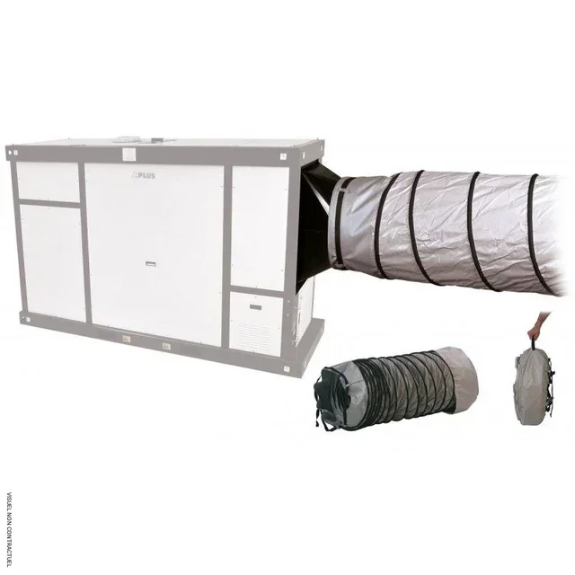 Flexibler Schlauch 6m Ø710mm mit SPLUS-Klammer für Lüftungsinstallation